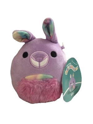 Squishmallow 6  Kiki Kangaroo Soft Purple Pocket Pouch Marsupial Plush NEW NWT