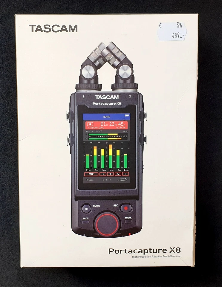 "PORTACAPTURE X8", Tascam, tragb. 32 Bit-192 khz- 8 Spur Recorder, unbenutzt