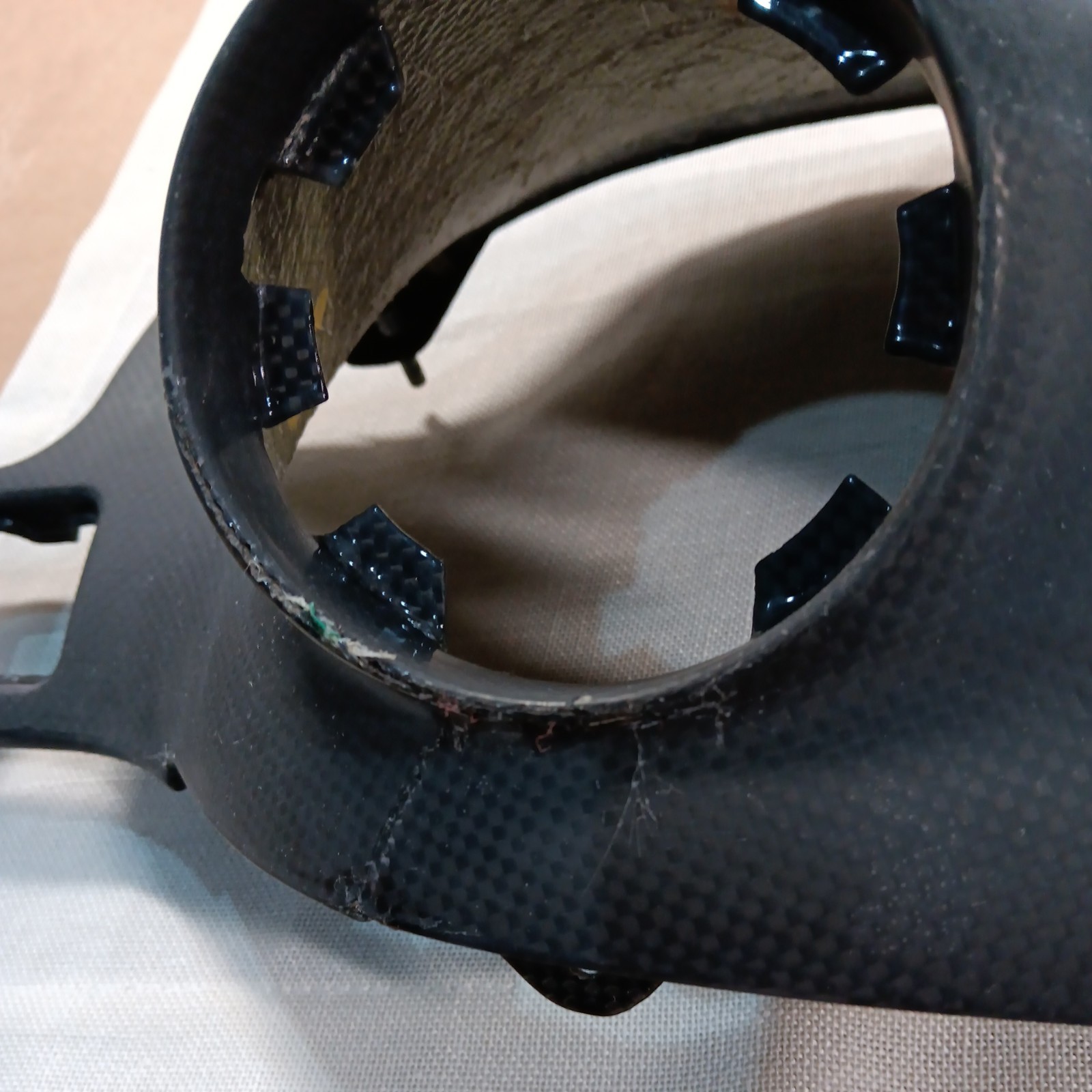 Used For Repair Ferrari 599 GTB Right Side Carbon Fiber Dash Trim & Grill Cover 