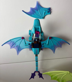Lego Elves Dragon Lot Light Green Blue Dragon Incomplete Parts Wings 41183 41172