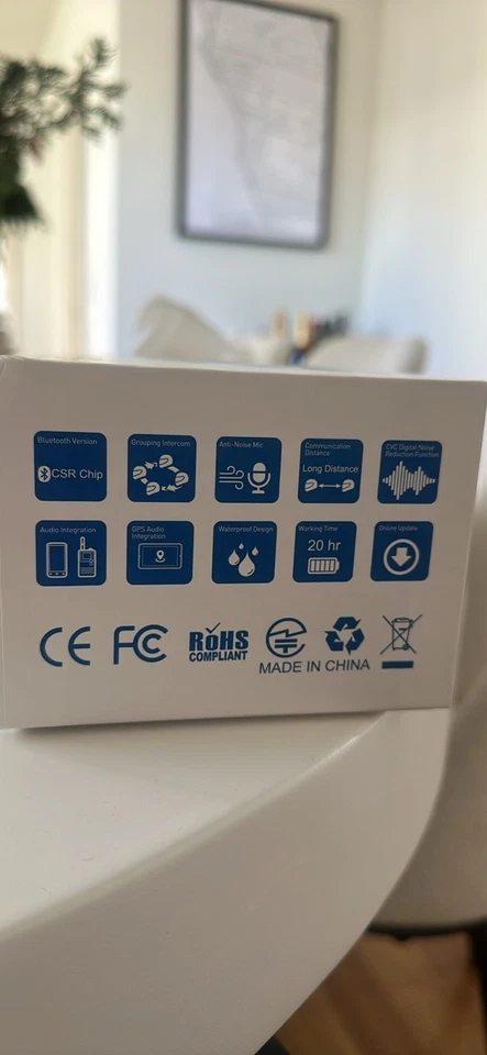 Fodsports M1-S Pro Motorcycle Bluetooth Headset. - image 4 of 4