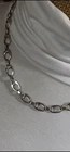 Anchor Link Chain Necklace Made In Italy Silver Vintage 18In - 16.2 Grams C Ring