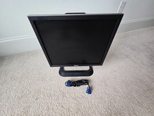 Dell 1707FPt LCD 17" VGA DVI Flat Panel Color Computer Monitor W/ Stand Cables