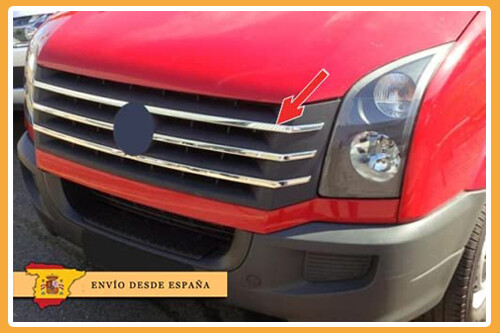 Listas de parrilla cromadas para VW Crafter I 2012-2016 Facelift listones cromo