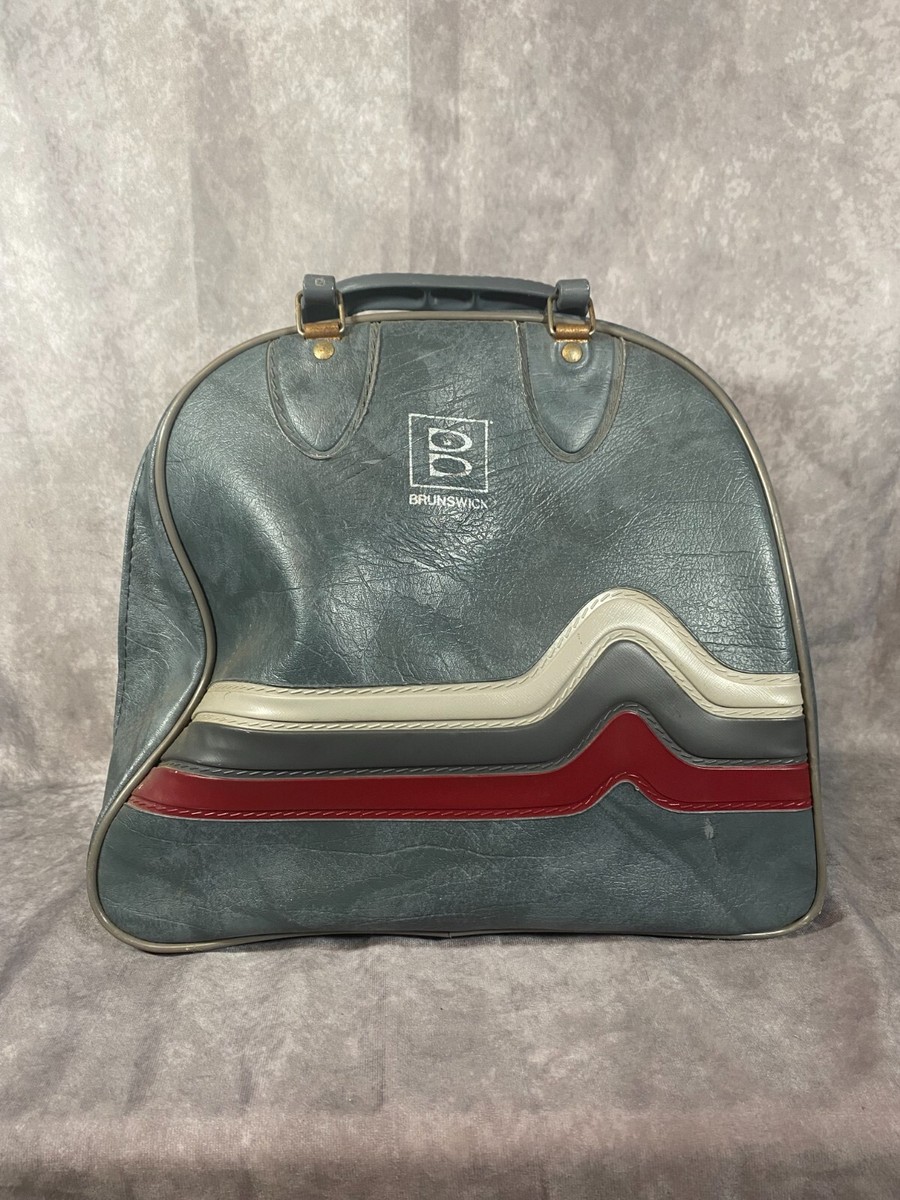 Vintage Brunswick Brunswick Bowling Ball Bag Vintage Blue Tricolor