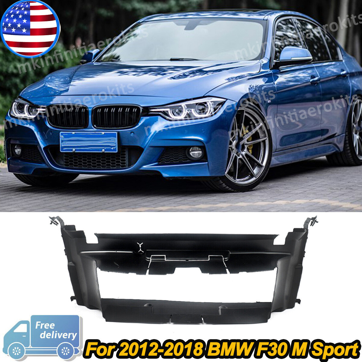 Front Bumper Air Intake Duct 51748054228 for 2013-2018 BMW F30 M 