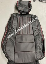 Katzkin Black Red Factory Style Leather Seat Covers For 2018-22 Honda Accord Lx