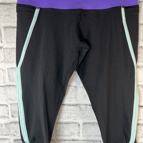 Ivivva by Lululemon Girls Size 14 Yoga Pants Cropped Ruched Capri Leggings - Picture 5 of 11