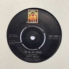 Very Rare Brett Smiley 'Va Va Va Voom' 1974 Anchor Glam Rock  7" Single VeryGood
