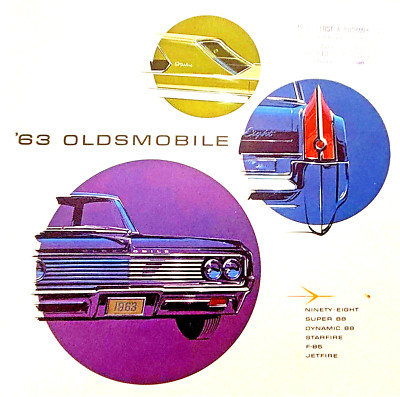 1963 Oldsmobile Color Sales Brochure Full Line - LARGE - Uncirculated - Exec