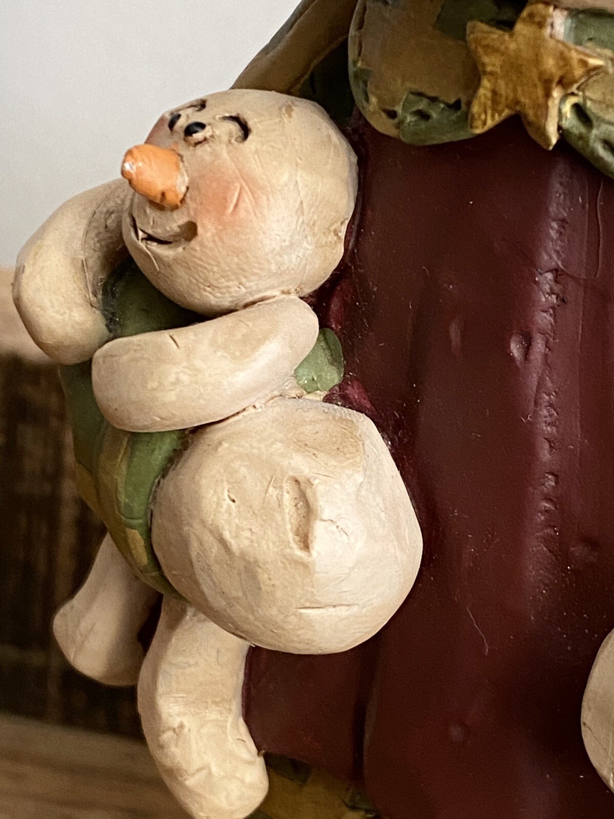 Blossom Bucket Winter Christmas Snow Woman Lady Figurine Shovel Baby Suzi