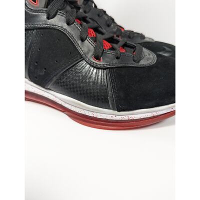 Nike Lebron 8 VIII Sneakers Mens Size 9.5 Black White Red 2010