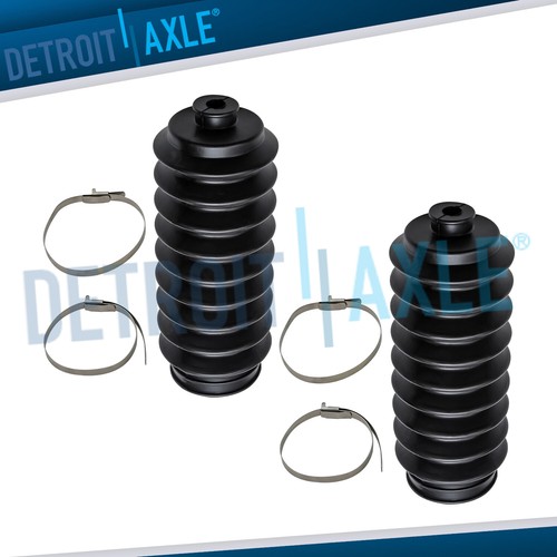 Pair Front Inner Tie Rod Ends w/ Rack & Pinion Boots for 1996-2000