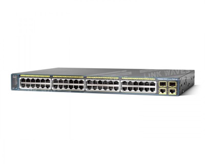 Cisco WS-C2960-48PST-L Catalyst 48-Ports POE Rack-Mountable Switch - Off-lease
