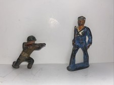 Metal Toy Barclay Soldier Sailor And Crouching Army Read
