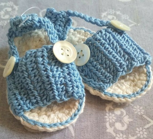 Scarpine all'uncinetto neonato fatte a mano | eBay