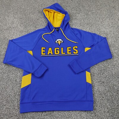 Morehead State Eagles Hoodie Mens M Blue Yellow Sweater
