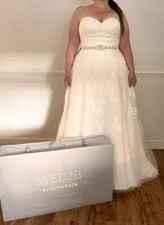 Wed2b wedding dress size 18