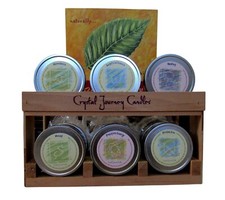 Crystal Journey Herbal Magic Reiki Charged Travel Scent Candles Hand Poured USA