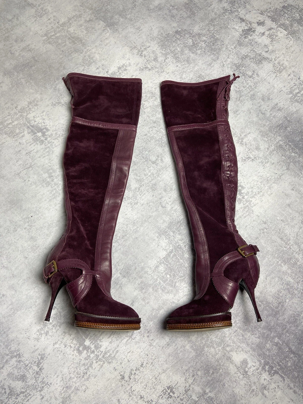 Bottes à talons Christian Dior cuir vintage luxe année 2000 pointure : 37,5