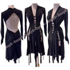 jz Handmade Women Samba Ballroom Swing Salsa Rumba Latin Dance Dress RHYTHM