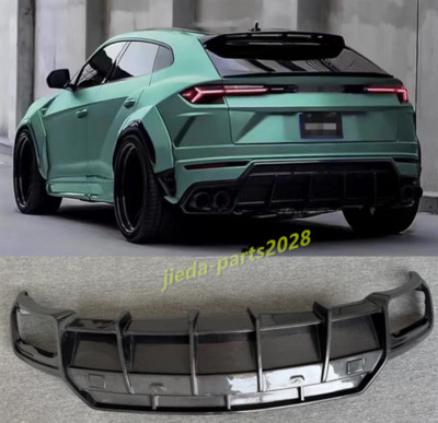 For Lamborghini Urus 2018-24 Real Carbon Fiber Rear Bumper Lip Diffuser Splitter