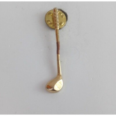 Gold Course Pin Vintage Golf Club Gold Tone Lapel Hat Pin | eBay