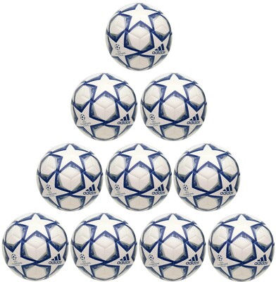 Adidas Finale 20 Training Ball Champions League Football Ball Bundle White Blue