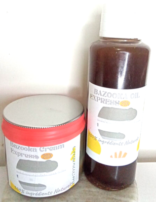 Lot D'huile Et De Gélules Bazooka Pour Agrandissement Du Pénis - 100% Naturelle - Fabriqué En France