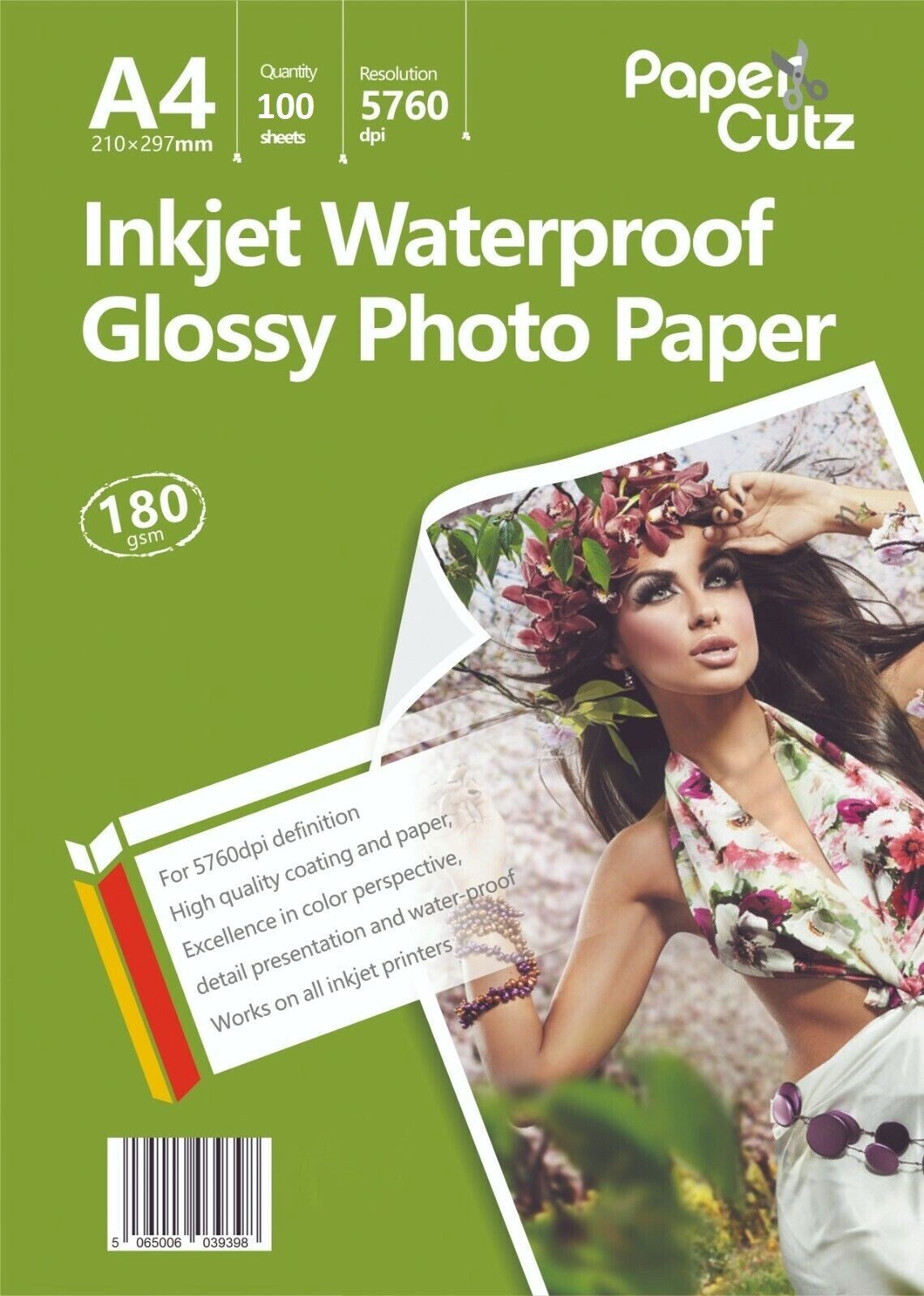 A4 180gsm Gloss Photo Paper Inkjet Premium Quality - 100 Sheets