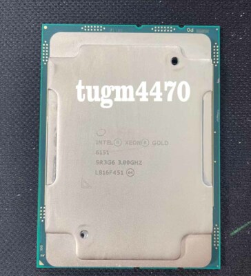 Intel Xeon Gold 6151CPU processor clocked at 3.0GHz 18 cores 36 threads-