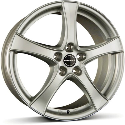 4x Alufelgen Borbet F2 brilliant silver 7,5x18 ET52 LK5 112 18 Zoll Felgen Alu