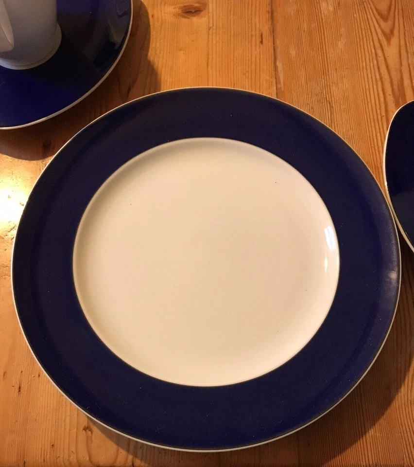 Thomas Rosenthal Group Germany Vario Blue Blau 3 Gedecke Teller Tassen - Bild 3 von 4