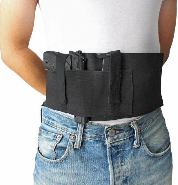 Tactical Belly Band Holster Concealed Carry Pistol Hidden Gun Belt