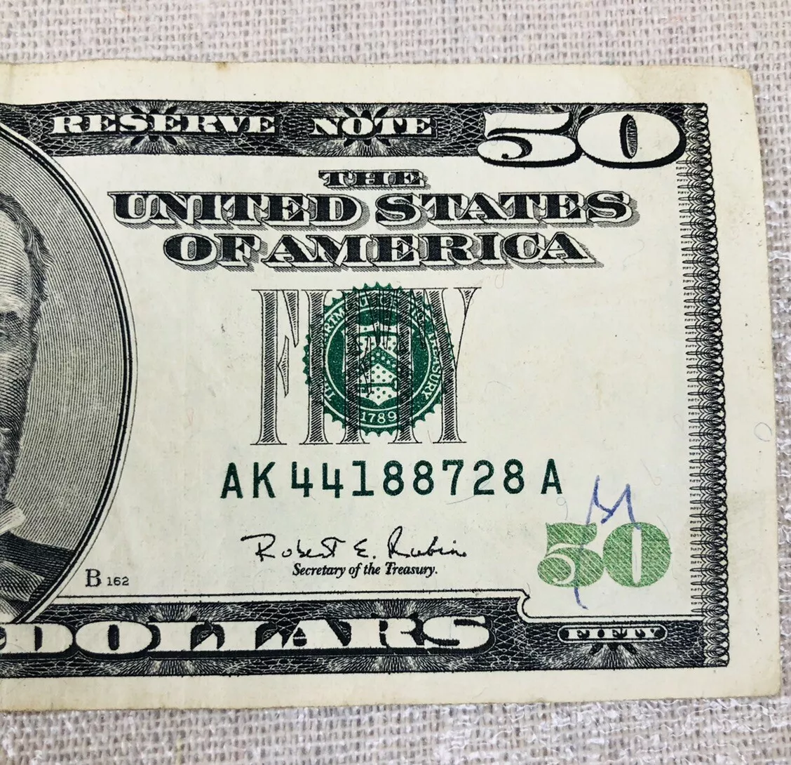 US 50 dollar bill Series 1996 - Counterfeit money detection