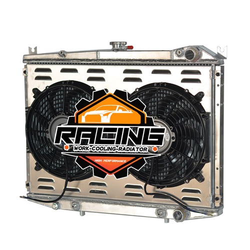 Radiator+Shroud Fan for 1986-2004 1987 1988 02 Nissan D21 Pathfinder Pickup 2.4L - Picture 2 of 7