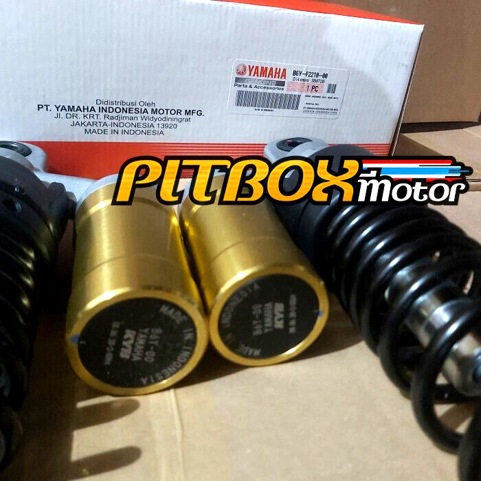 Amortiguador trasero lleno de gas Yamaha N-Max 2022 B6Y-F2210-20 2 piezas genuino Foto 3 de 3