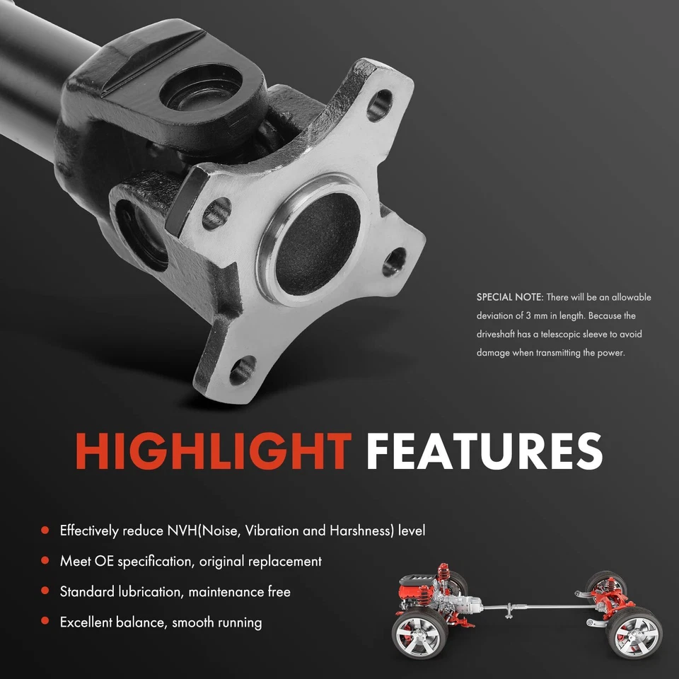 Drive Shaft Assembly for Kia Sportage 1999 2000 2001 2002 L4 2.0L 4WD Front Side - Image 4 of 4