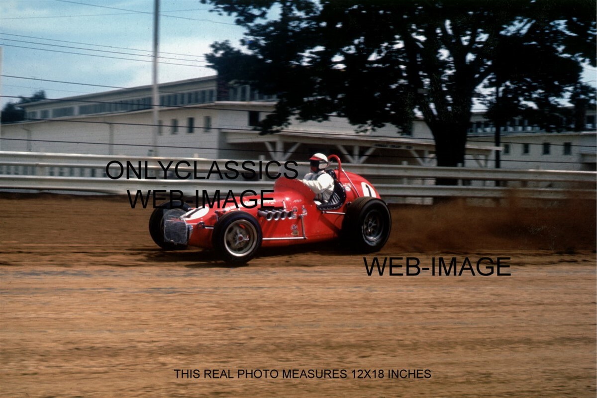 1968 AJ FOYT 12X18 PHOTO OFFY CHAMP CAR USAC AUTO RACING INDY 500 ...