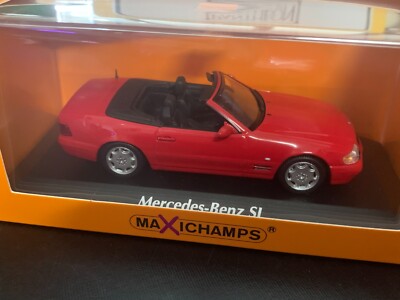 Mercedes SL 1999 Rouge - Maxichamps 1/43 - Minichamps Street - Neuve En Boîte