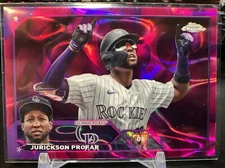 2023 Topps Chrome Update JURICKSON PROFAR Magenta/Purple Lava Lamp REF /299