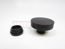 Sbc Bbc Black Aluminum Smooth Push-in On Oil Cap Valve Cover Chevy Ford Mopar