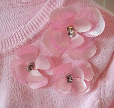 The Children's Place Pink Bolero Shrug With Flowers Size 5/6