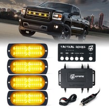 Xprite 24 Led Strobe Light Kit Grill Side Marker Beacon Emergency Hazard Warning