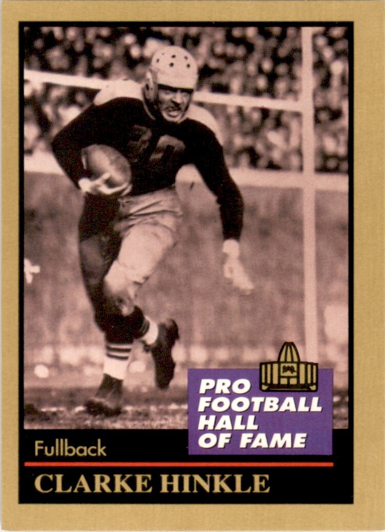 1991 ENOR Pro Football HOF #65 Clarke Hinkle Green Bay Packers Vintage Card