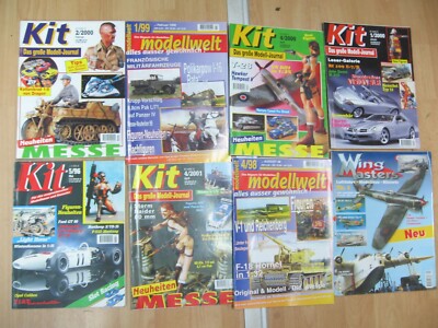 8 stück  Wing Master/Kit/modellwelt . Modellbauhefte gebraucht