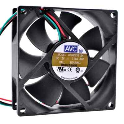 DS08025B12H 8cm 80mm fan 8025 DC12V 0.30A computer chassis CPU power cooling fan