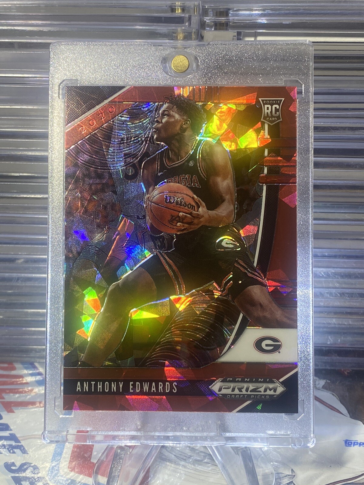 Anthony Edwards - 2020-21 Prizm Red Cracked Ice #1 - Minnesota Timberwolves RC