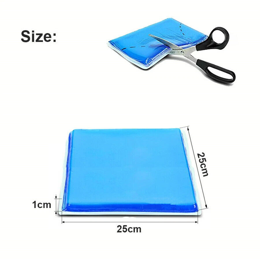 Almohadilla de gel de fibra elástica de poliuretano de 25*25*1 cm alfombrilla de gel para asiento de motocicleta Foto 4 de 4