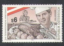 Austria 1996 World of Work/Chef/Food/Cooking/Workers/People 1v (n37938)